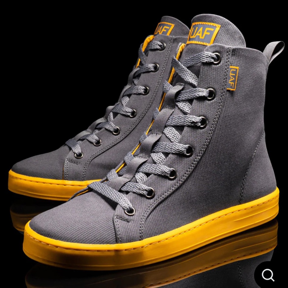 UAF Grey Canvas High Top Shoes Size 10 Womens